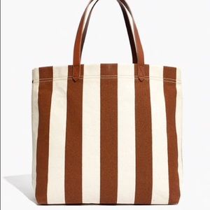 Madewell striped canvas tote